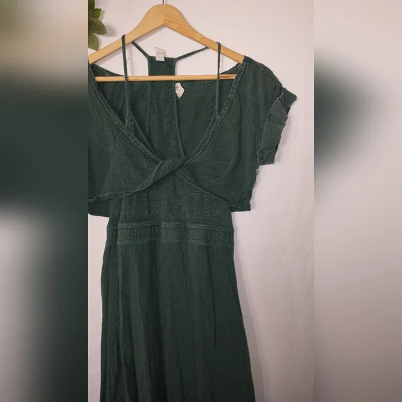 Anthropologie Daily Practice 2 Piece Elegant Green Women's Dress Small - Picture 6 of 10